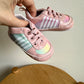 Sneakers Green + Pink Shoes / Size 2 Infant