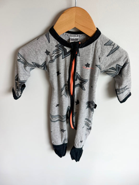Bonds Star Grey Sleeper / 3-6m