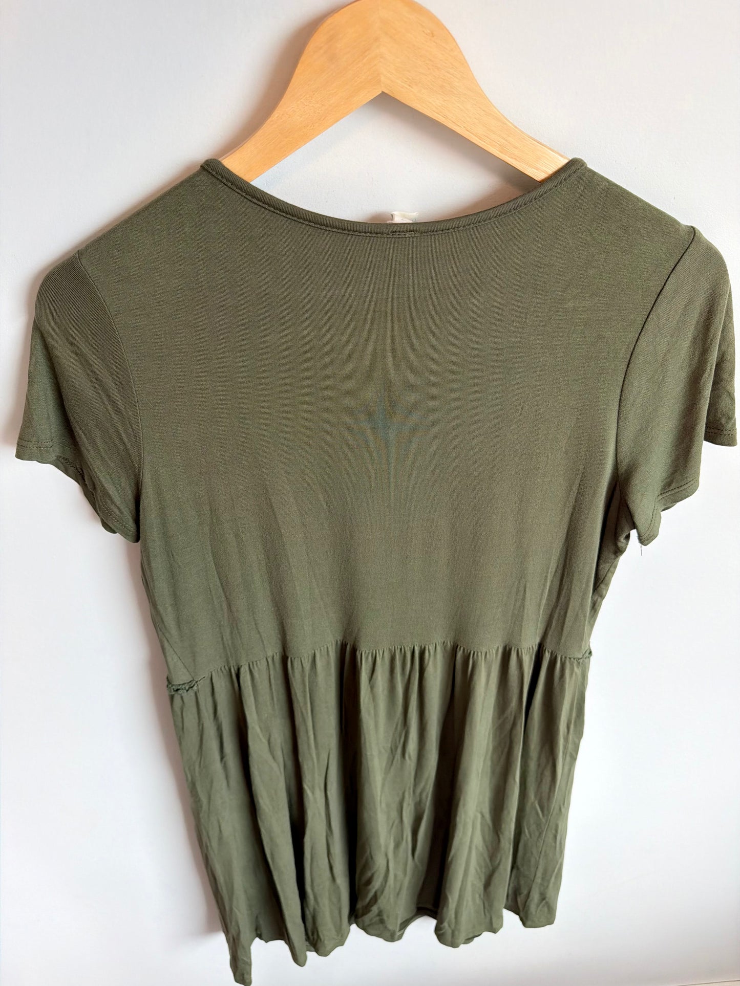 Olive Maternity Dress / Medium