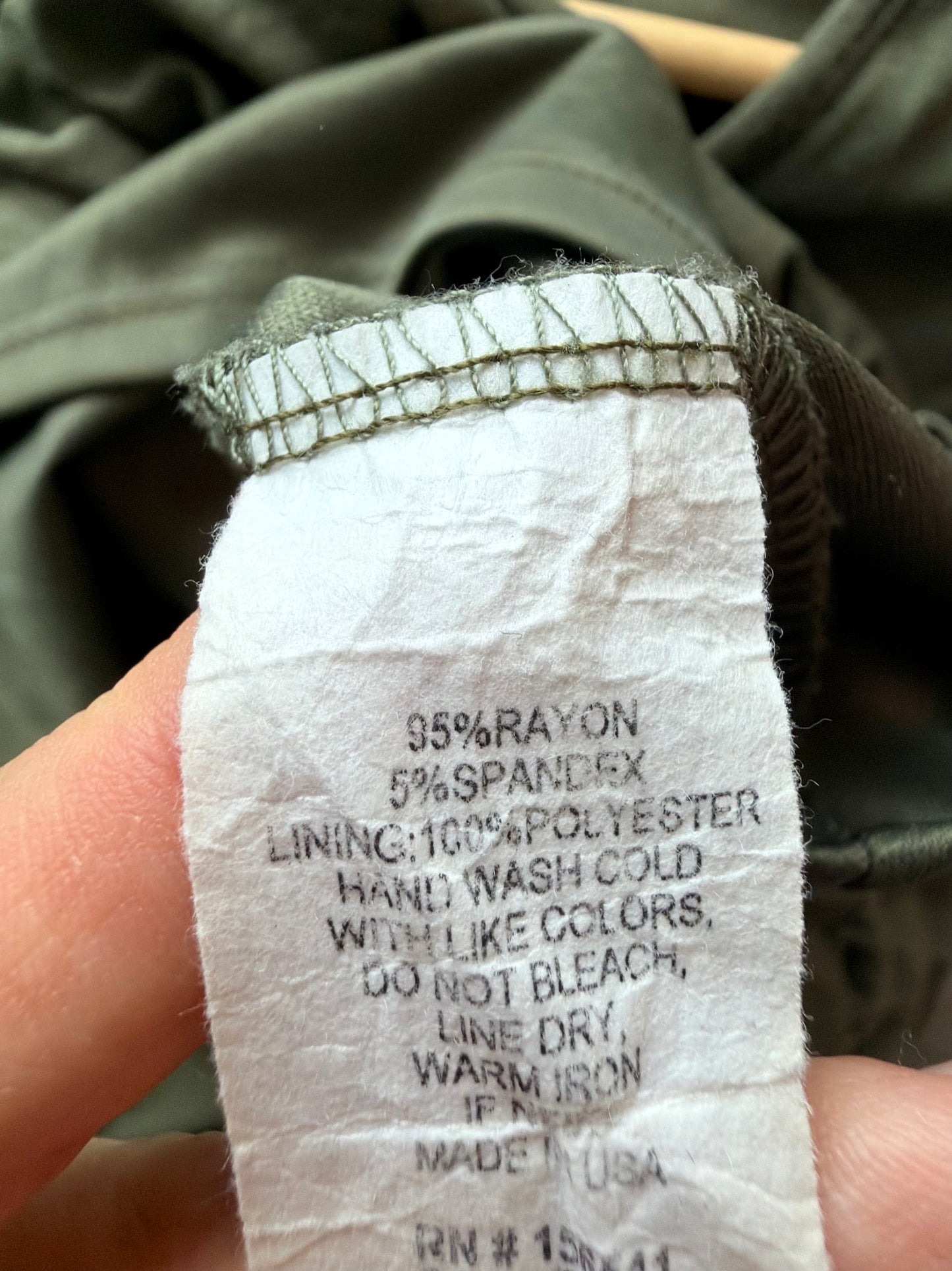 Olive Maternity Dress / Medium