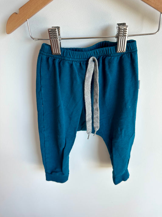 Portage + Main Blue Bamboo Pants  / 6-12m