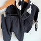 H&M Black Skeleton Hoodie + Pants Set / 18-24m