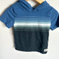 Blue Hood Striped Shirt / 3T