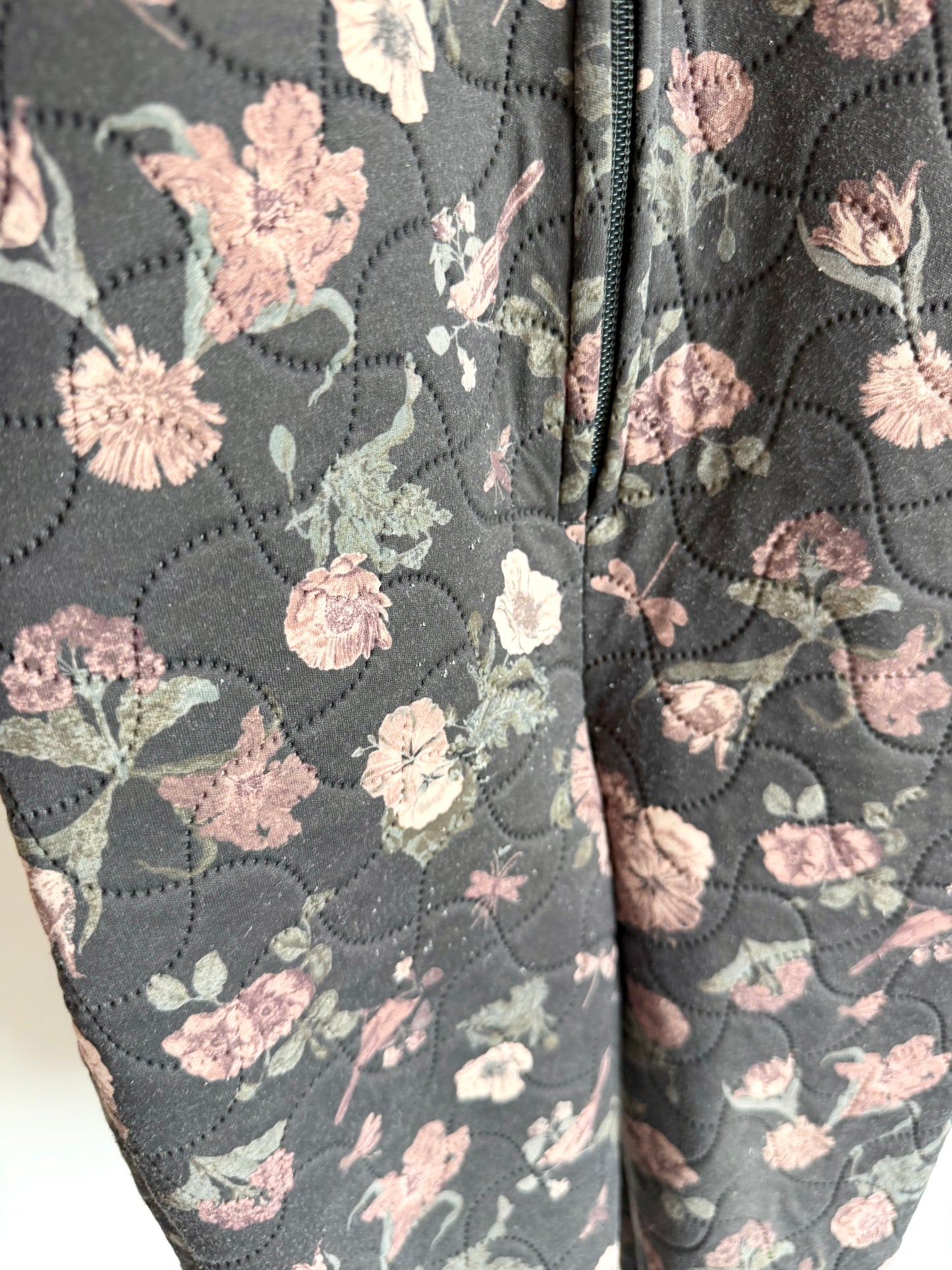 Wheat Floral Hooded Thermo Suit / 18m