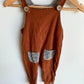Brown + Stripe Bamboo Jumpsuit (PLAY) / 6-12m