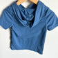 Blue Hood Striped Shirt / 3T