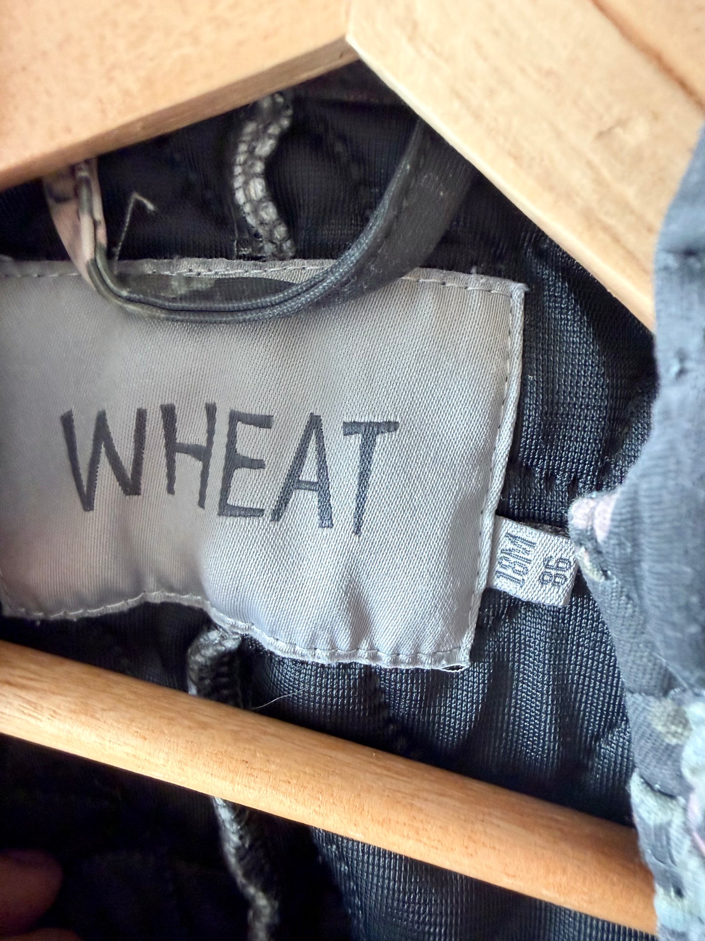Wheat Floral Hooded Thermo Suit / 18m