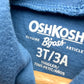 Blue Hood Striped Shirt / 3T