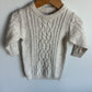 Tan Cable Knit Sweater Dress / 12-18m