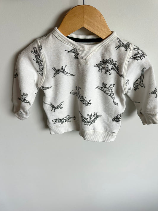 Dino White Sweater / 12m