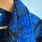 Fleece Blue Checkered Shacket / 12-18m