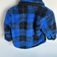 Fleece Blue Checkered Shacket / 12-18m