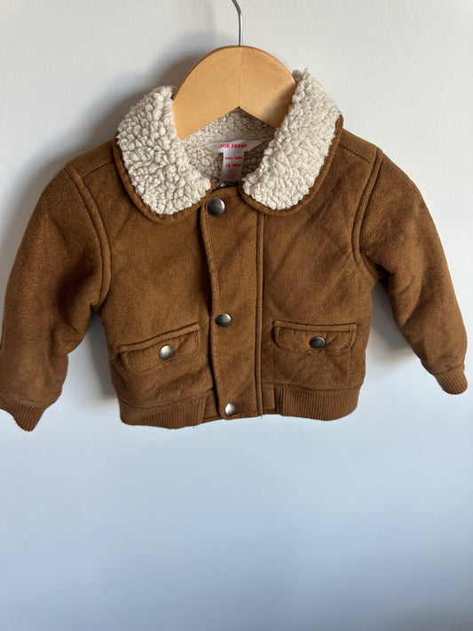 Tan Suede Jacket / 12-18m