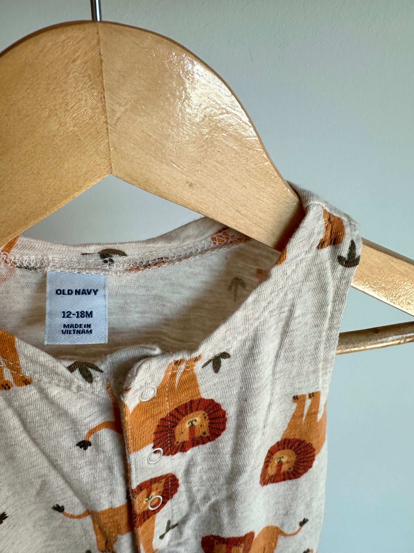 Lion Sleeveless Jumpsuit / 12-18m