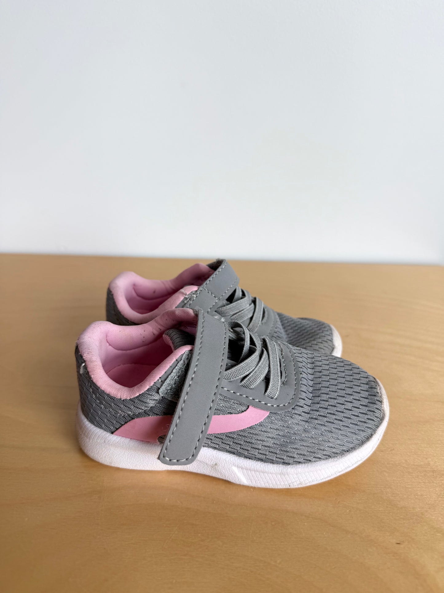 Grey and Pink Running Shoes / Size 6 toddler