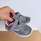 Grey and Pink Running Shoes / Size 6 toddler