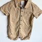 Jaguar Tan Collar Romper / 24m