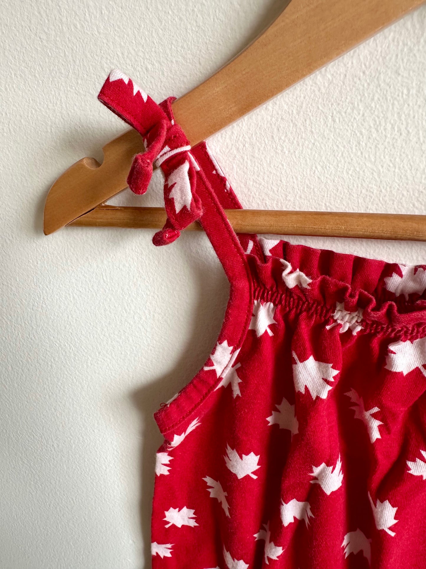 Red Canada Romper / 18-24m