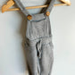 Mini Mioche Grey Sweatpant Overalls / 12-18m