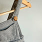 Mini Mioche Grey Sweatpant Overalls / 12-18m