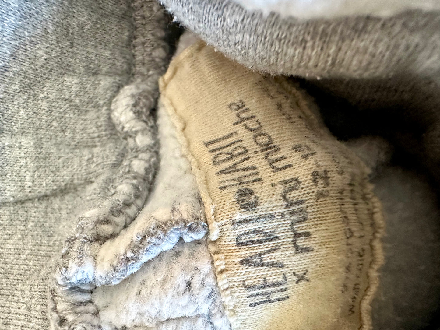 Mini Mioche Grey Sweatpant Overalls / 12-18m