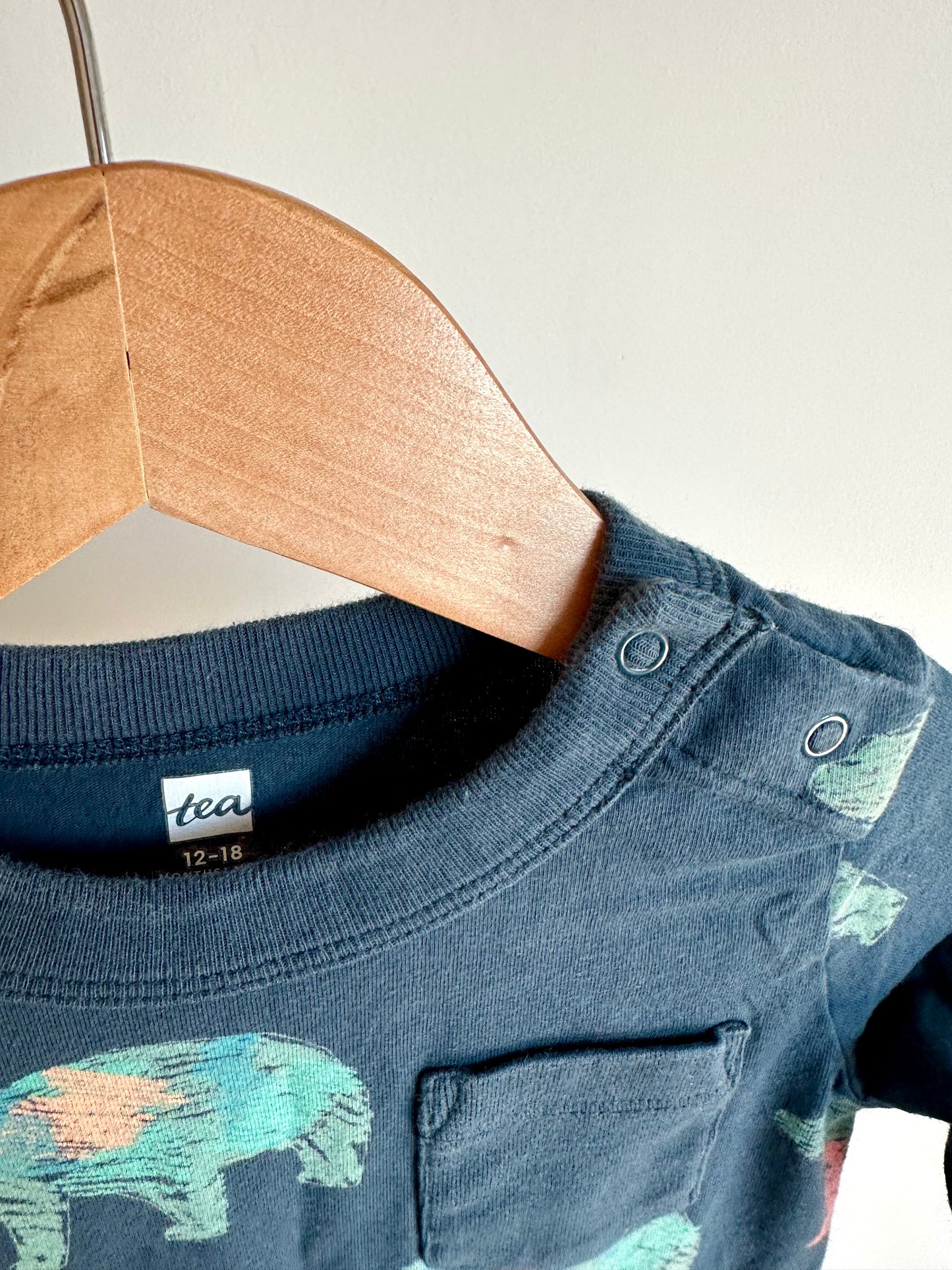 Tea Collection Navy Bear Jumpsuit (PLAY)/ 12-18m