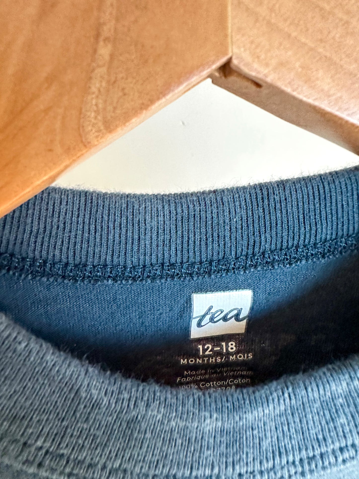 Tea Collection Navy Bear Jumpsuit (PLAY)/ 12-18m