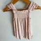 Angel Dear Pink Bamboo Striped Romper / 12-18m
