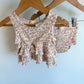 Animal Print Ruffle Top + Bloomer Set / 12m