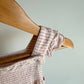 Angel Dear Pink Bamboo Striped Romper / 12-18m
