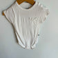 Kyte White Bamboo Bodysuit / 12-18m