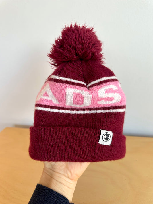 Headster Maroon Toque with Pom Pom  / 2-3T
