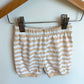 Striped Tan and White Shorts / 12-18m