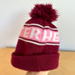 Headster Maroon Toque with Pom Pom  / 2-3T