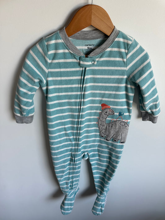 Dino Striped Footed Sleeper / 18m