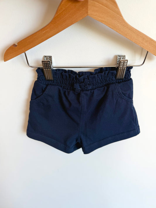 Bow Navy Shorts / 12-18m