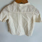 H&M 100% Cotton White Button Up T-shirt / 12-18m