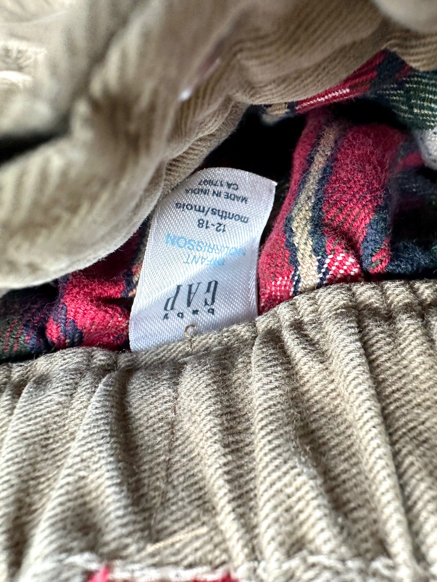 Gap Tan Side Pockets Pants / 12-18m