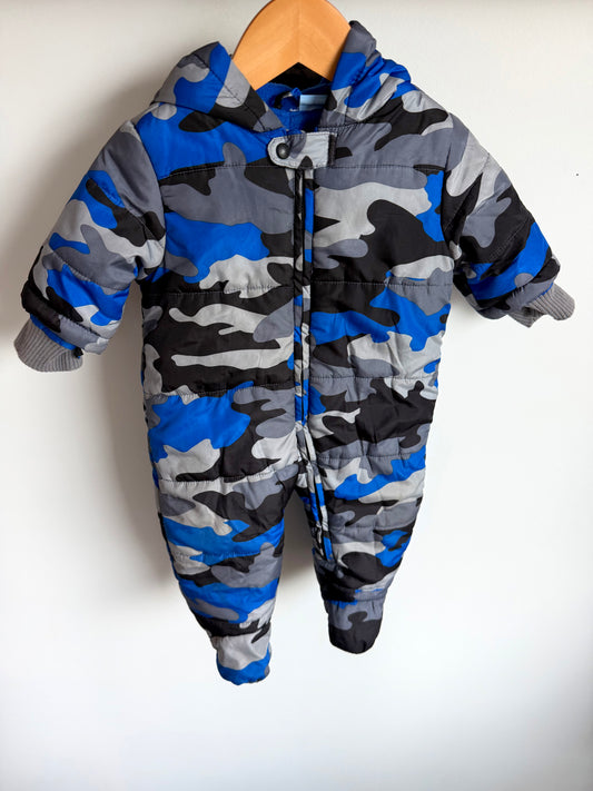Blue Camo Bunting Suit / 6-9m