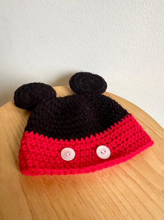 Mickey Handmade Hat / 3-6m?