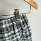Checkered Green Navy Shorts / 6-9m