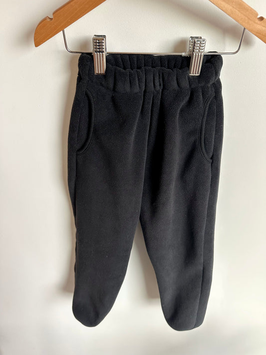 Zara Black Thick Fleece Pants / 3-4T