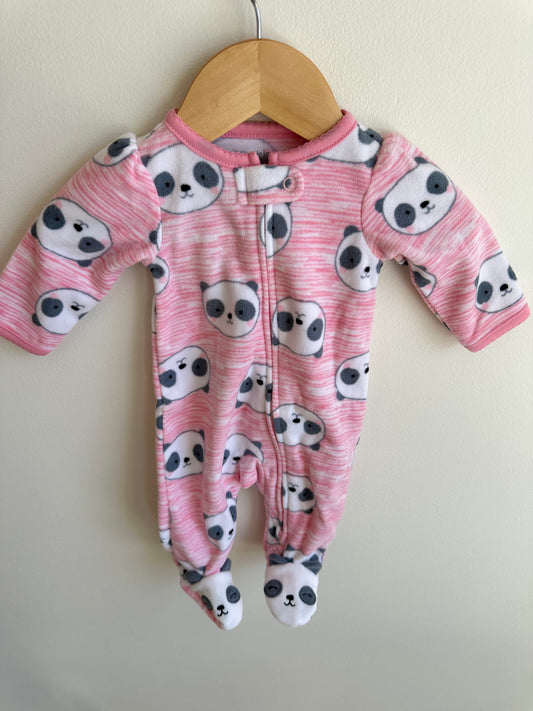 Newborn Fleece Panda Sleeper / 0m