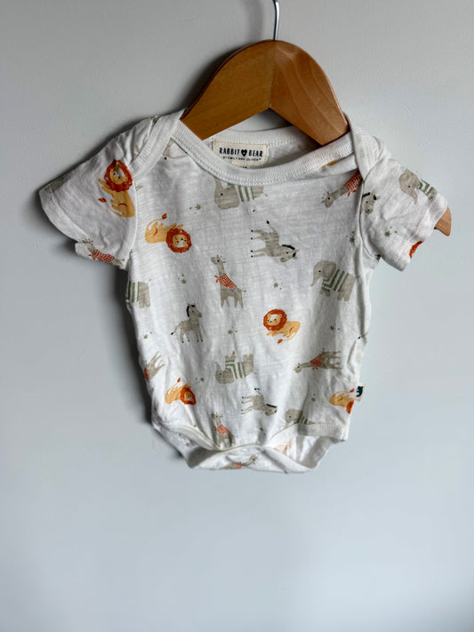 White Animals Bodysuit / 6-9m