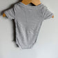 Grey Striped T-Shirt Bodysuit / 6-9m