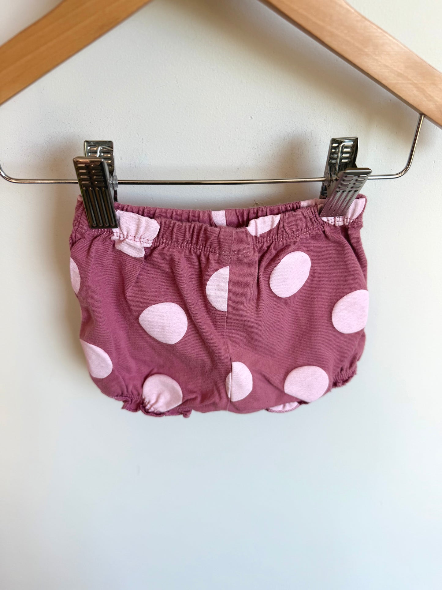 Pink Dot Bubble Shorts / 9m
