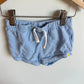 100% Organic Cotton Blue Shorts / 12-18m