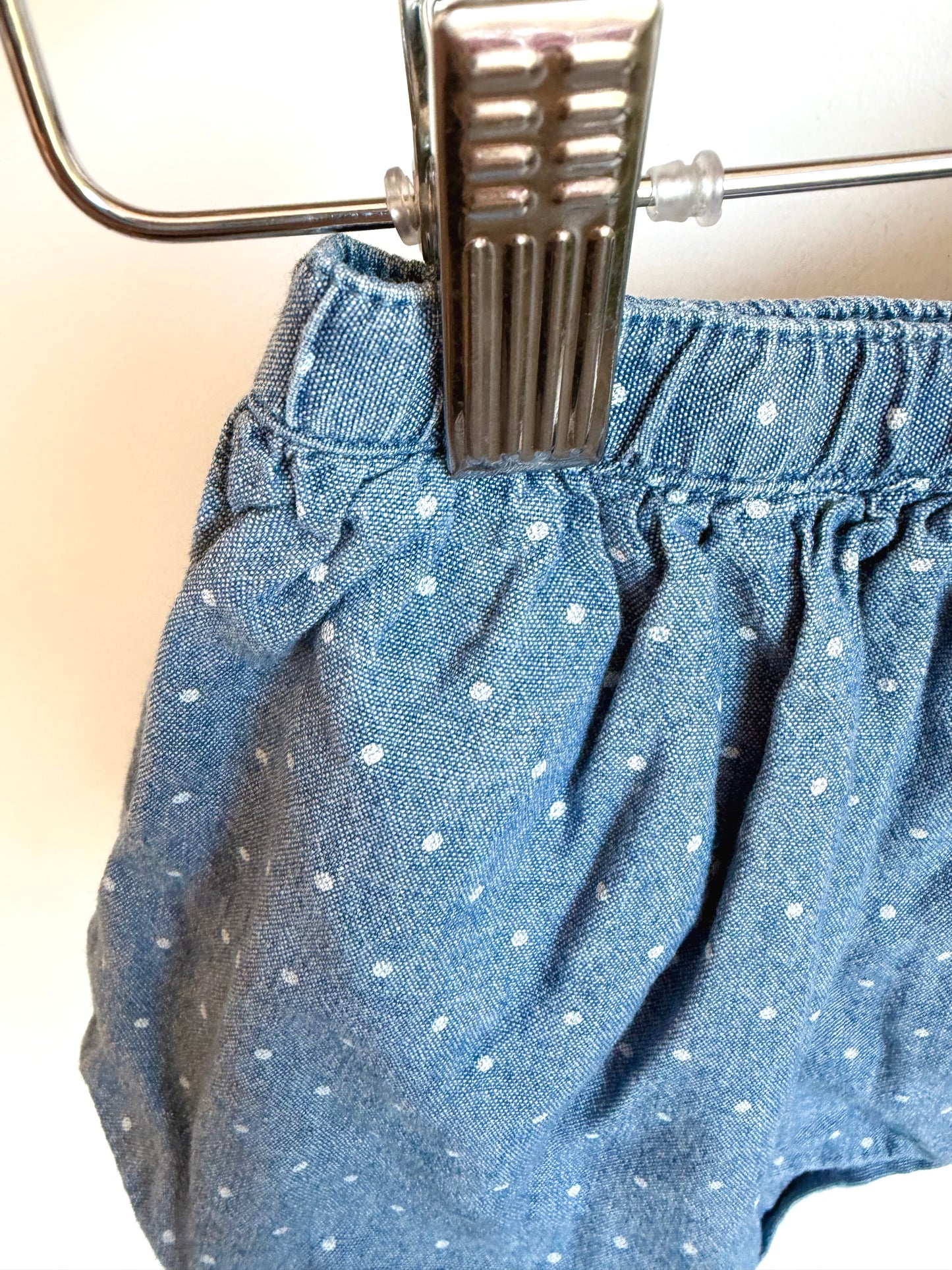 Dotted Chambray Skirt / 12m