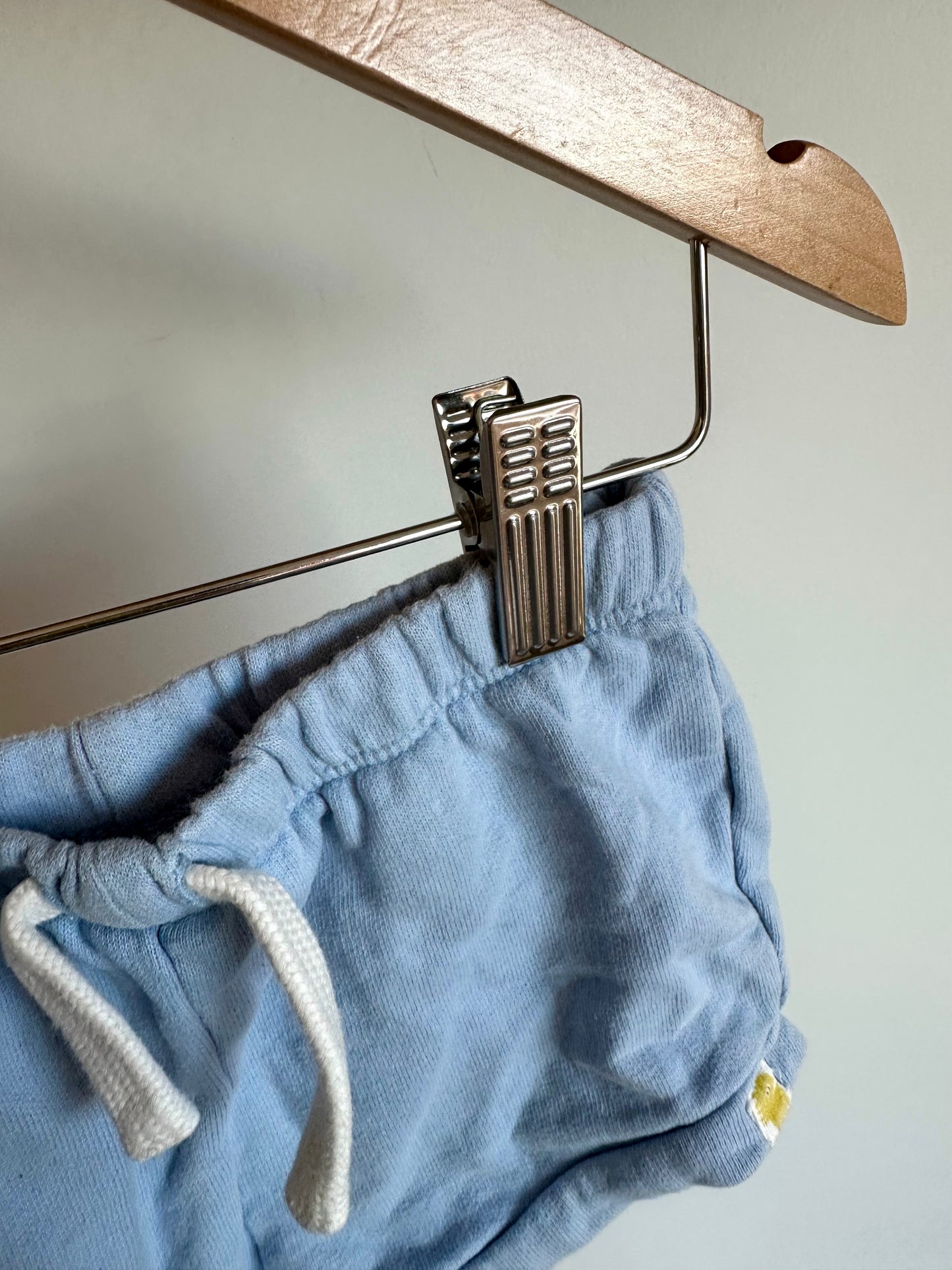 100% Organic Cotton Blue Shorts / 12-18m