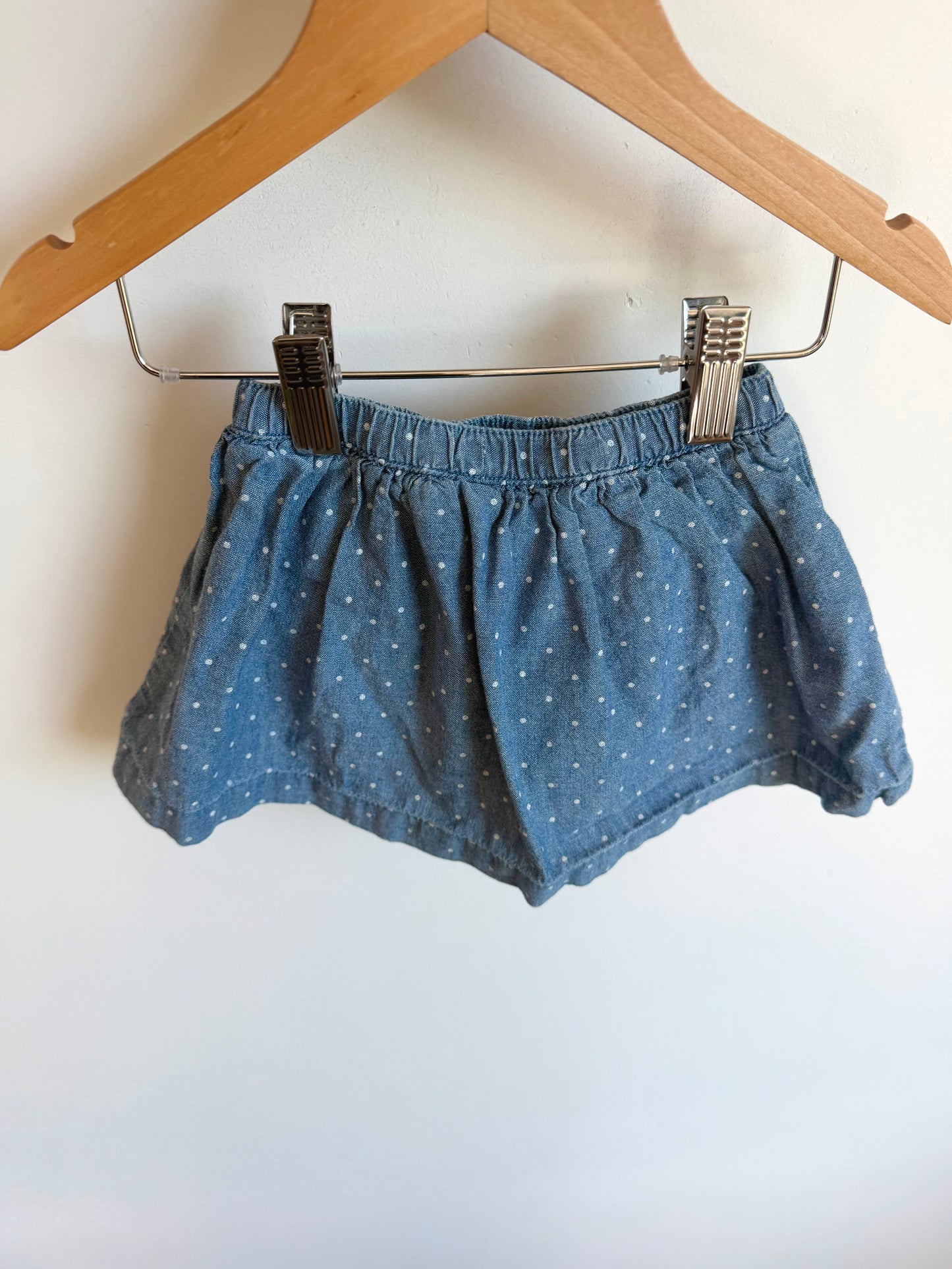 Dotted Chambray Skirt / 12m